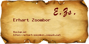 Erhart Zsombor névjegykártya